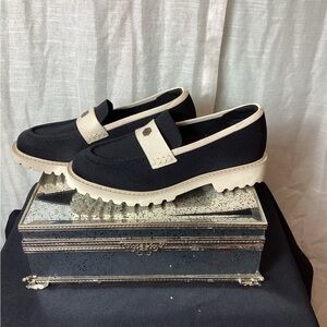 Vivaia Francesca Round-toe Platform Chunky Heel Loafers; Size: 39.5